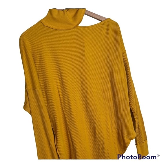 Free People Mustard Long Sleeve Top - Picture 8 of 10